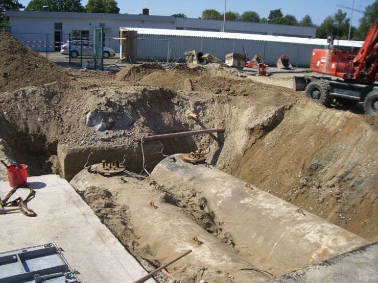 Ausbau Tanks der Betriebstankstelle